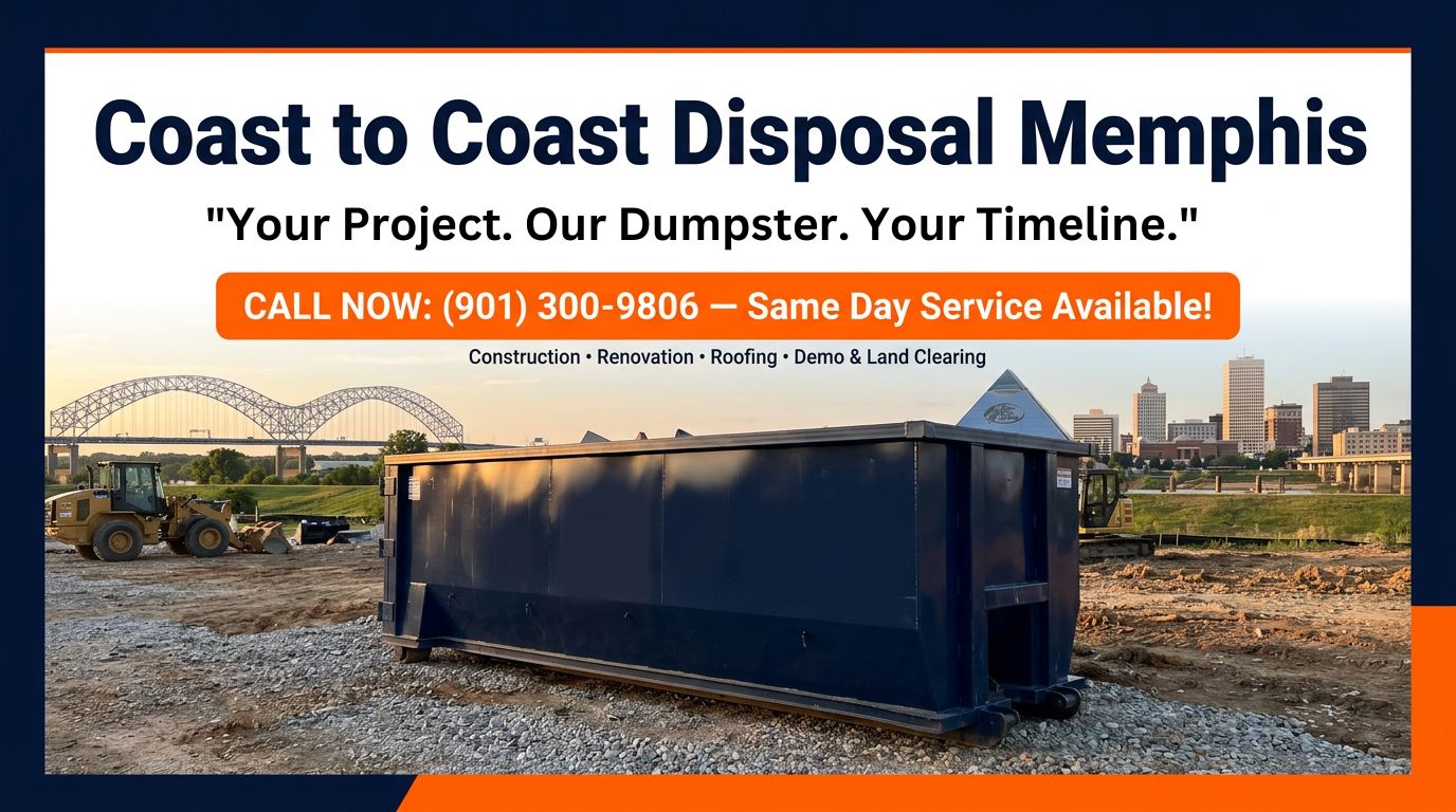 dumpster rental house cleanout Memphis Tennessee