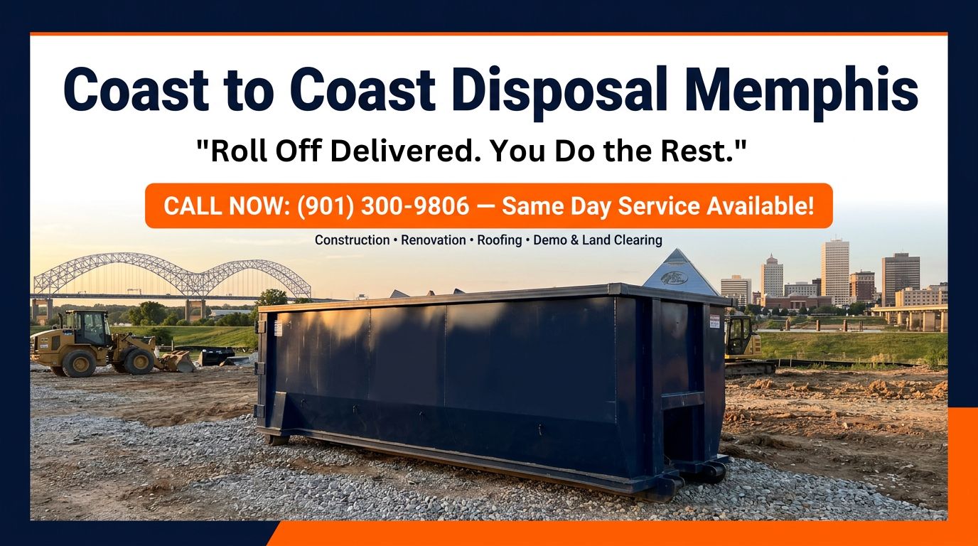dumpster rental versus junk removal Memphis Tennessee