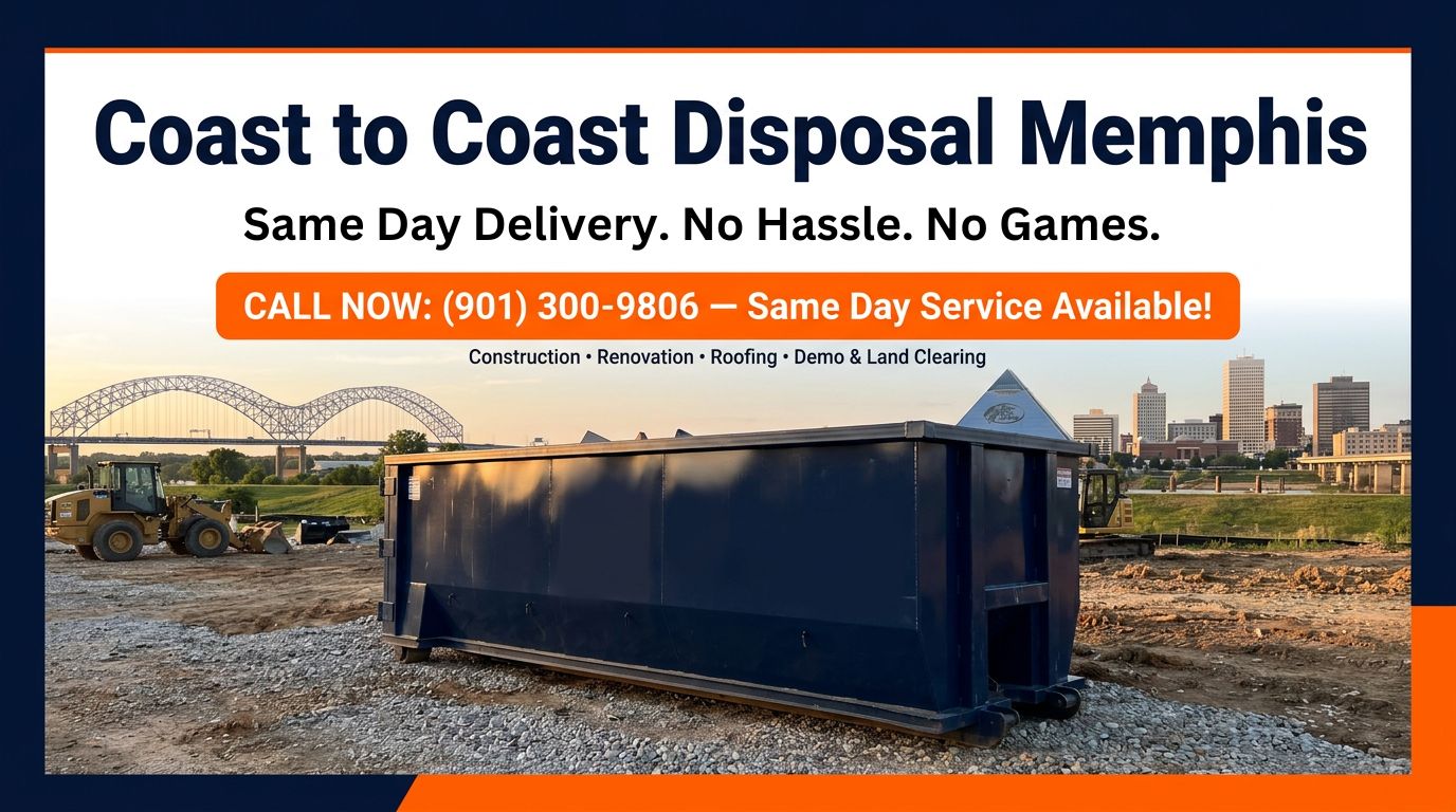 dumpster rental Bartlett TN same day delivery