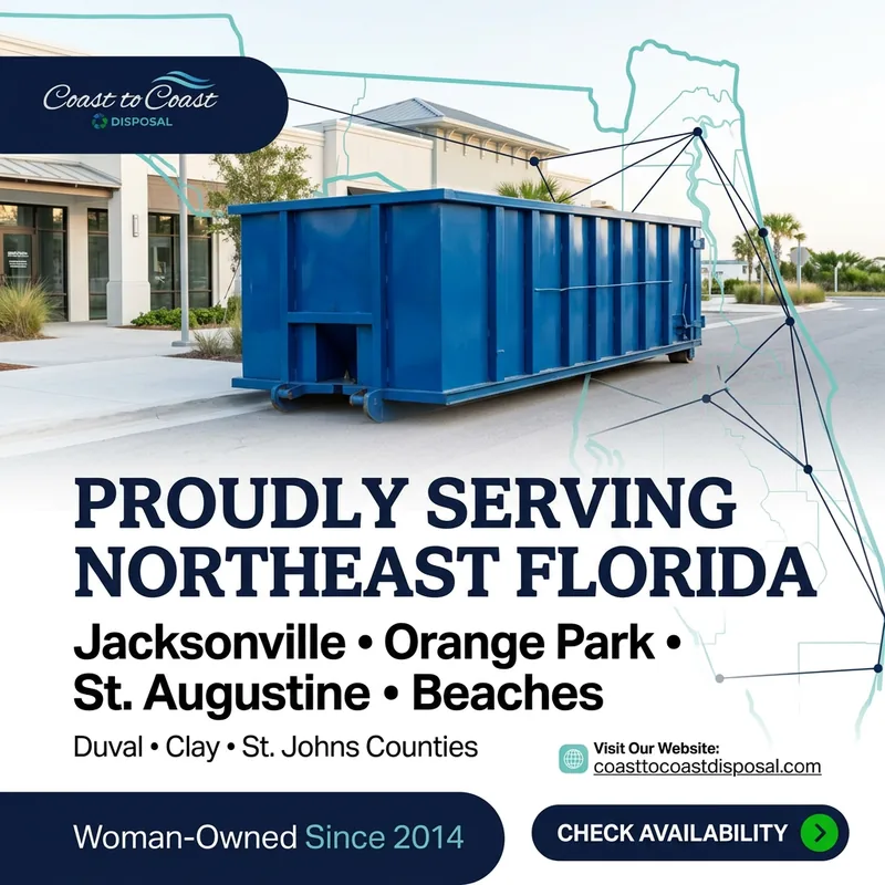 Roll-off dumpster rental in Fernandina Beach