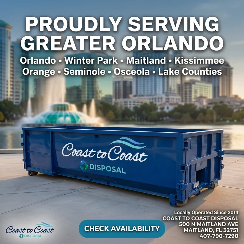 Roll-off dumpster rental in Ocoee