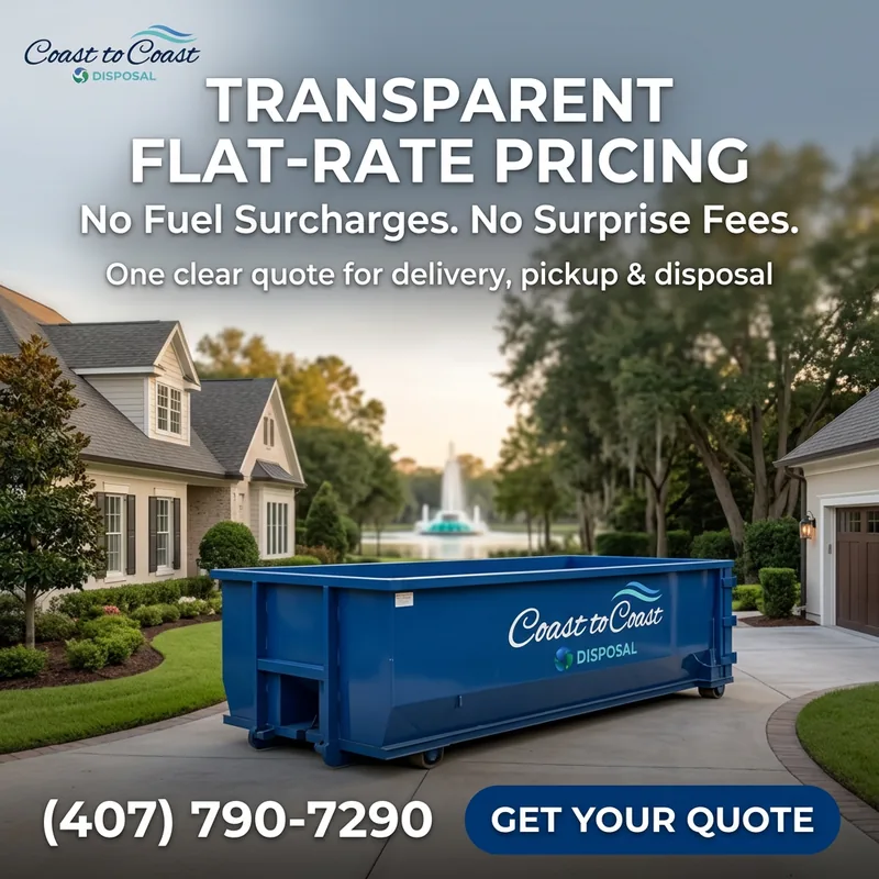 Roll-off dumpster rental in Ocoee